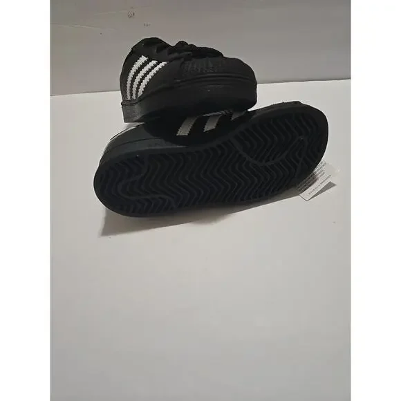 SUPERSTAR EL I ADIDAS Black/White/Black EF5396-SIZE 9K - Picture 7 of 10